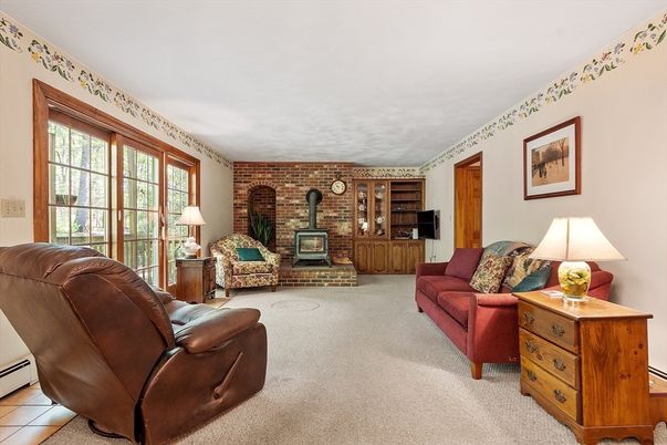Fireplace, Interior, Living room, Stone Walls
