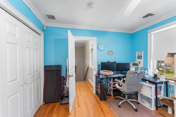 Home Office, Interior, Wood Texture Flooring