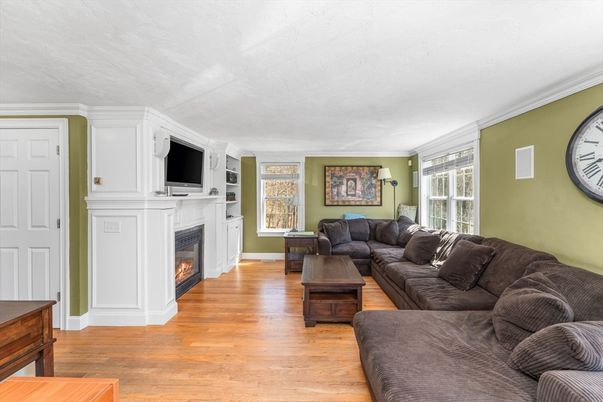 Fireplace, Interior, Living room, Wood Texture Flooring