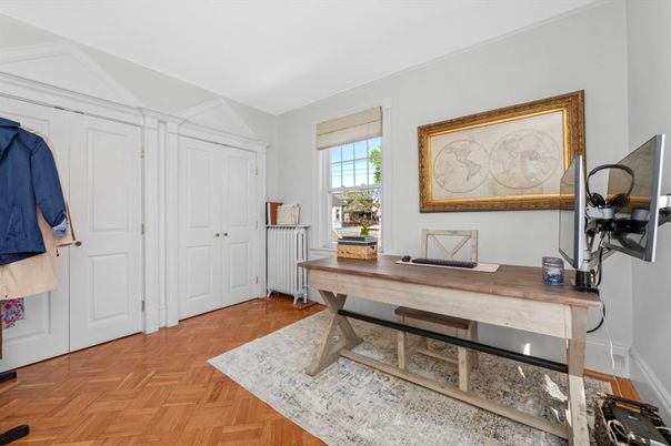 Home Office, Interior, Wood Texture Flooring