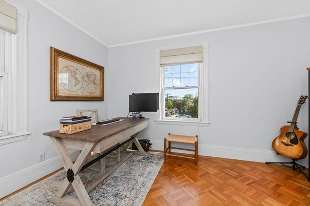 Home Office, Interior, Wood Texture Flooring