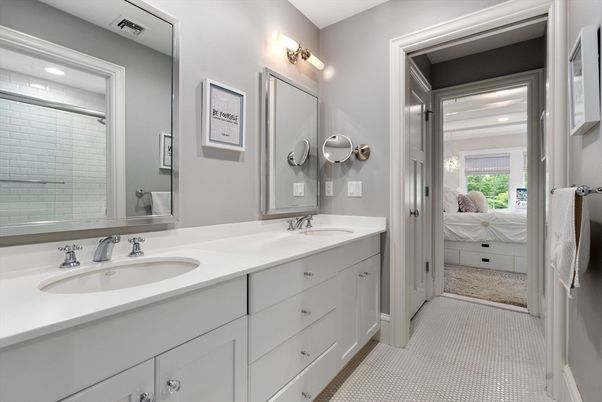 Bathroom, Bedroom, Dual Sink Vanities, Interior, Recessed Lighting