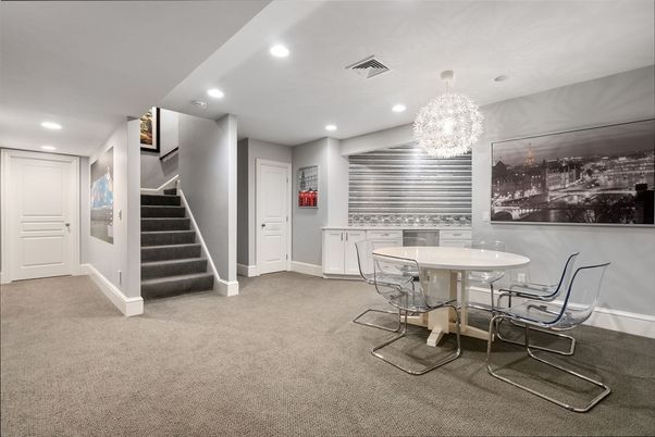Chandelier, Dining room, Interior, Recessed Lighting