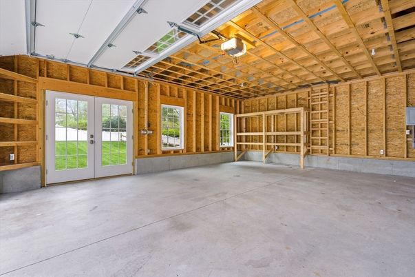 Garage, Interior, Wooden Walls