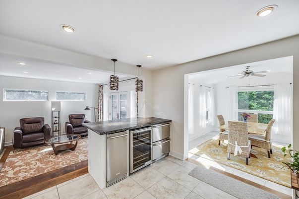 Dining room, Interior, Kitchen, Living room, Pendant Lights, Recessed Lighting