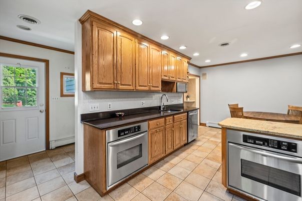 Interior, Kitchen, Recessed Lighting, Stainless Steel Appliances