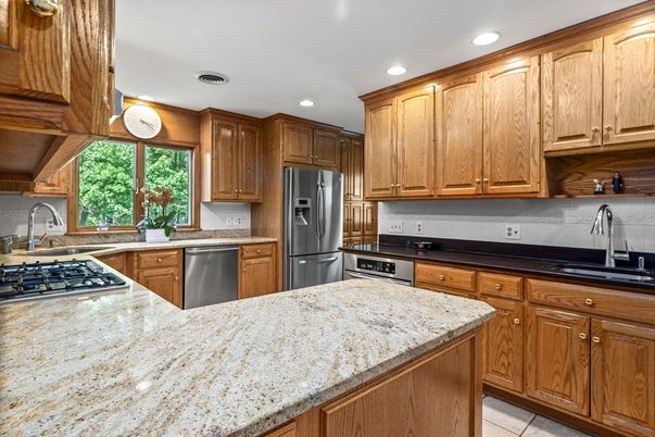 Interior, Kitchen, Recessed Lighting, Stainless Steel Appliances