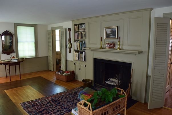 Fireplace, Interior, Wood Texture Flooring