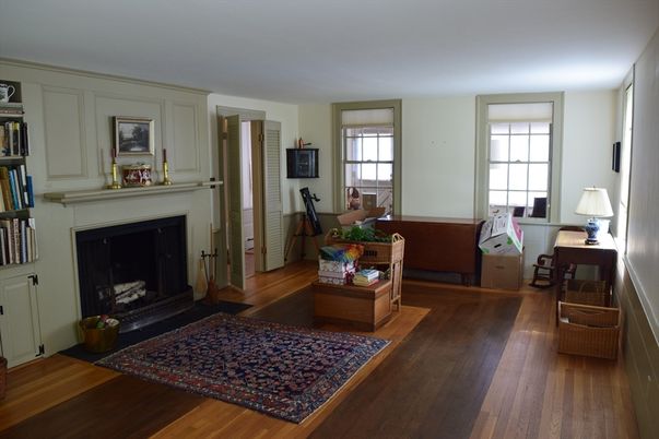 Fireplace, Interior, Wood Texture Flooring