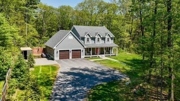 Attached, Backyard, Exterior, Facade, Cape Cod
