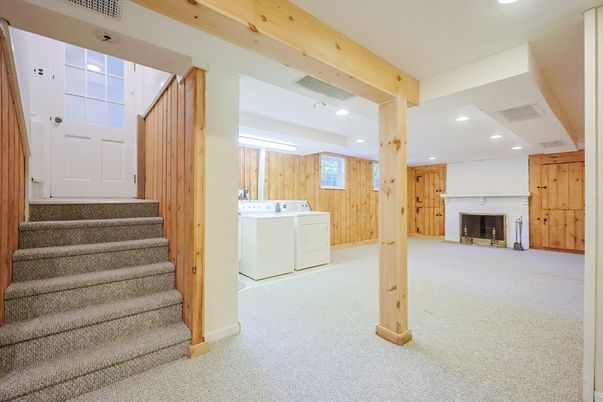 Fireplace, Interior, Recessed Lighting, Washer