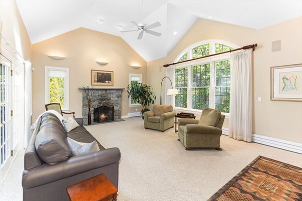 Fireplace, Interior, Living room, Recessed Lighting
