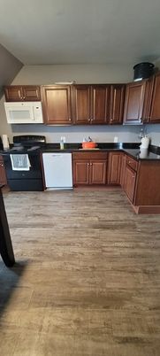 Interior, Kitchen, Wood Texture Flooring