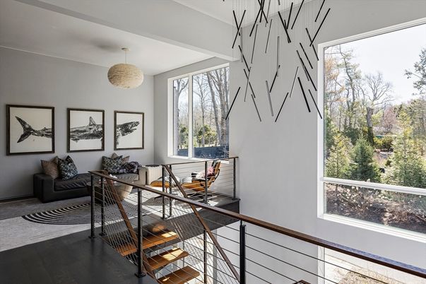 Interior, Pendant Lights, Wood Texture Flooring