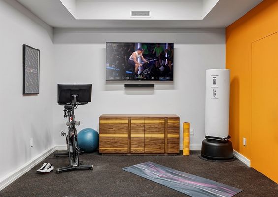 Fitness Equipment, Interior, Recessed Lighting