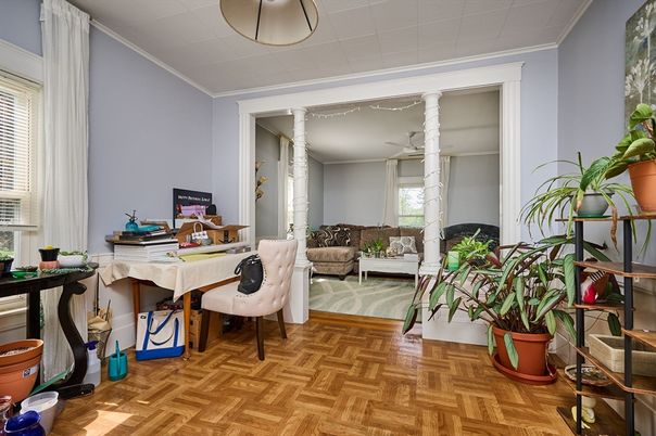Home Office, Interior, Wood Texture Flooring