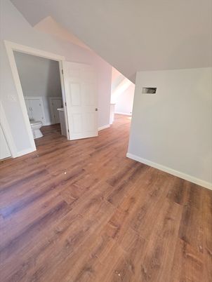 Bathroom, Empty room, Interior, Wood Texture Flooring