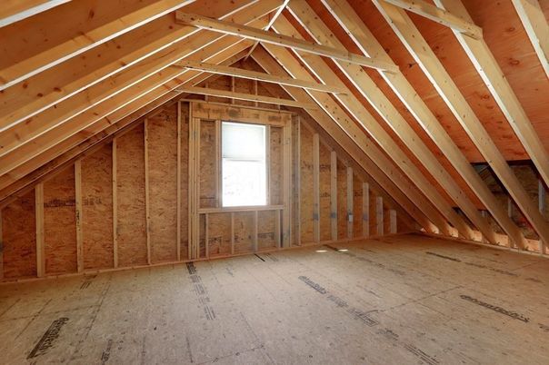 Empty room, Interior, Wooden Beams, Wooden Ceilings, Wooden Walls