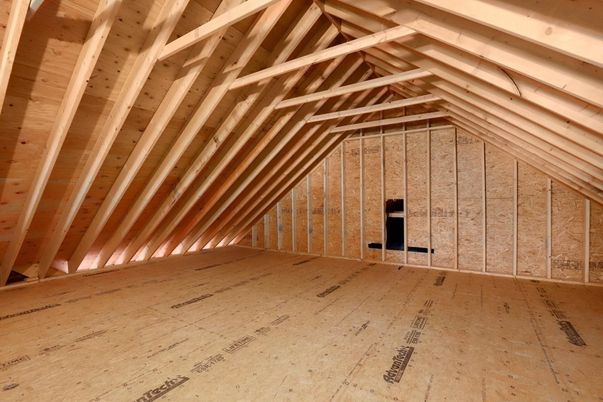 Empty room, Interior, Wooden Beams, Wooden Ceilings, Wood Texture Flooring