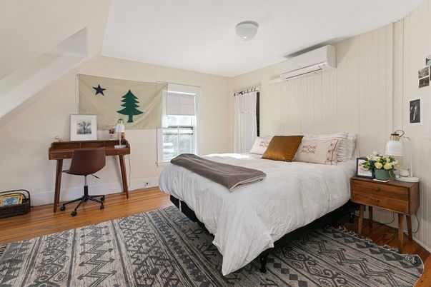 Bedroom, Interior, Wood Texture Flooring
