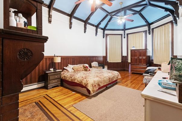 Bedroom, Interior, Sun Room, Wood Texture Flooring
