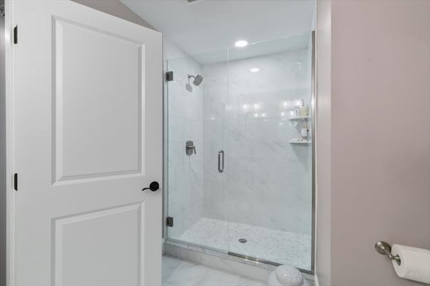 Fireplace, Interior, Pendant Lights, Recessed Lighting, Utility Closets, Washer, Wood Texture Flooring