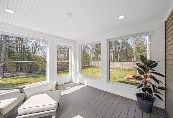Interior, Recessed Lighting, Sun Room, Wood Texture Flooring