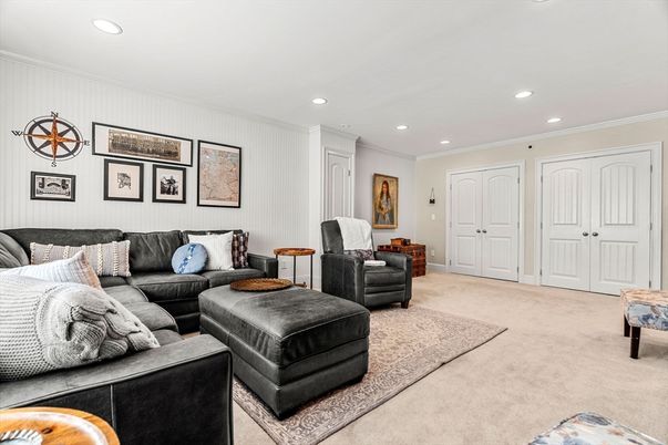 Interior, Living room, Recessed Lighting