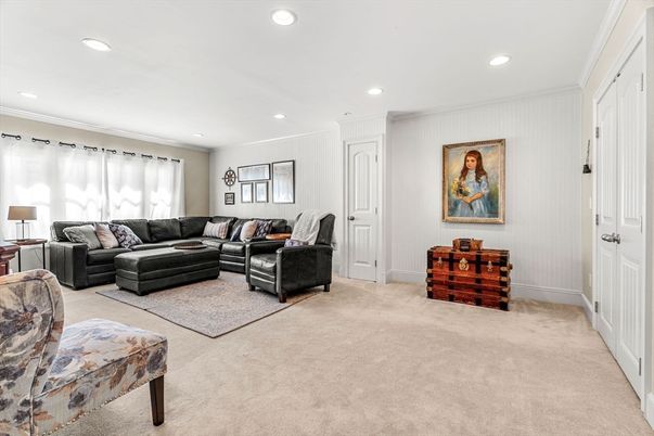 Interior, Living room, Recessed Lighting