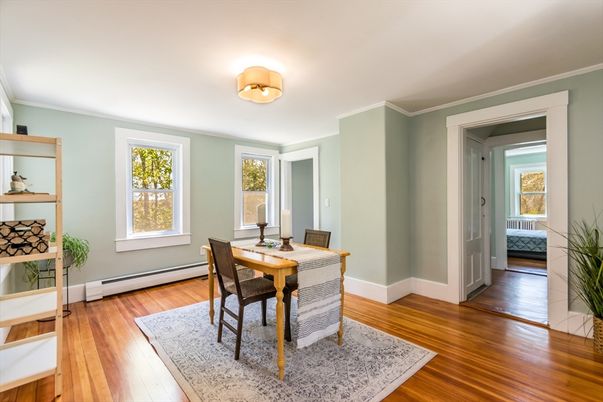 Dining room, Interior, Wood Texture Flooring