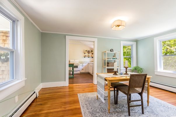 Dining room, Interior, Wood Texture Flooring