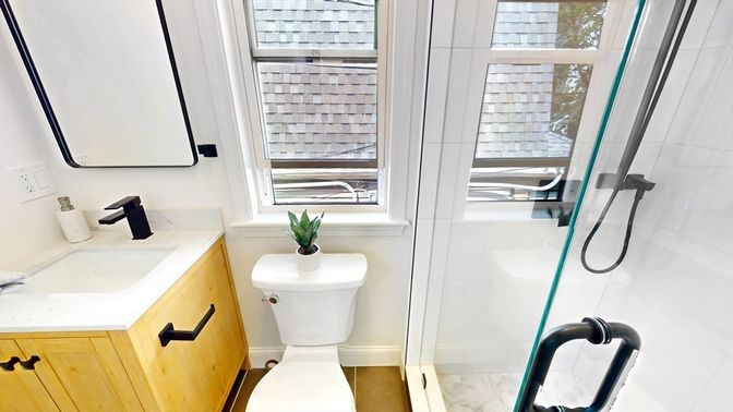 Bathroom, Glass Shower, Interior