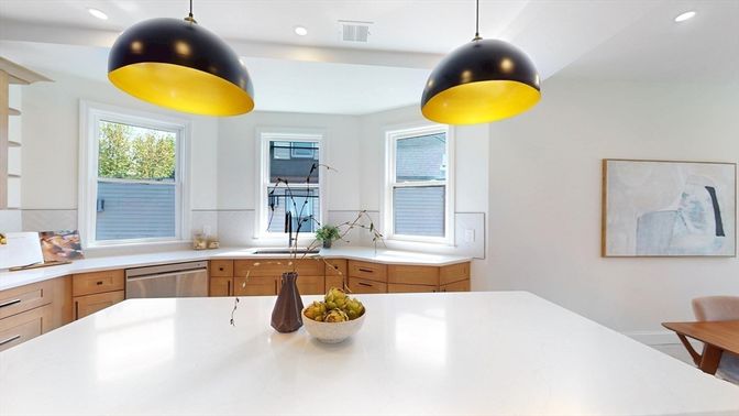Interior, Kitchen, Pendant Lights, Recessed Lighting