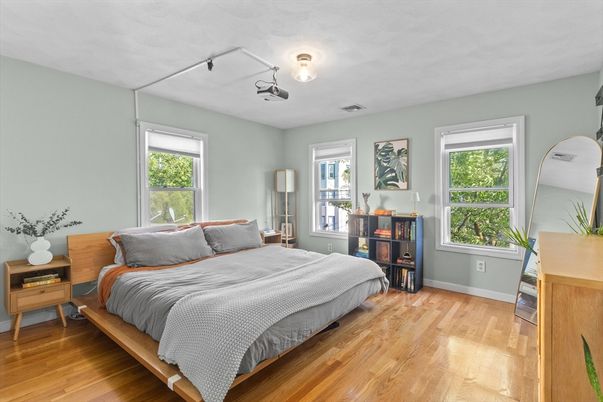 Bedroom, Interior, Wood Texture Flooring