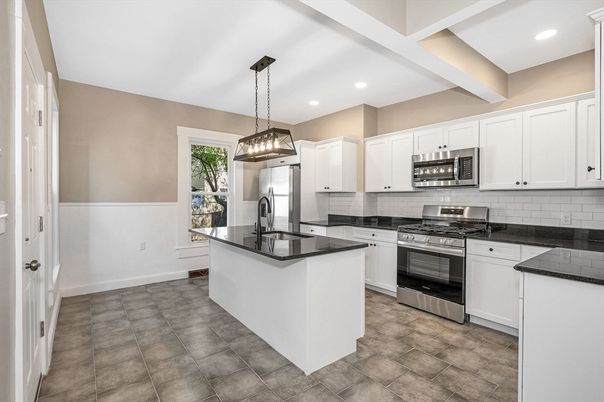 Interior, Kitchen, Pendant Lights, Recessed Lighting, Stainless Steel Appliances