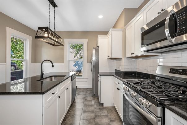 Interior, Kitchen, Pendant Lights, Recessed Lighting, Stainless Steel Appliances