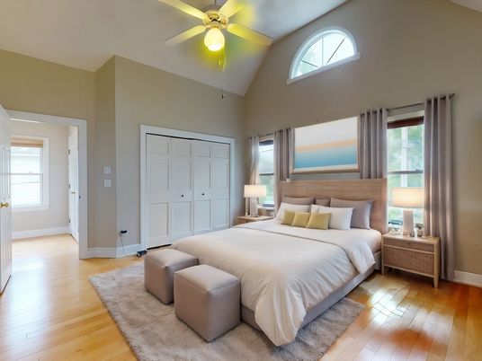 Bedroom, Interior, Water, Wood Texture Flooring