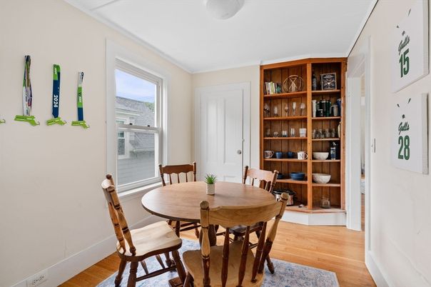 Dining room, Interior, Wood Texture Flooring