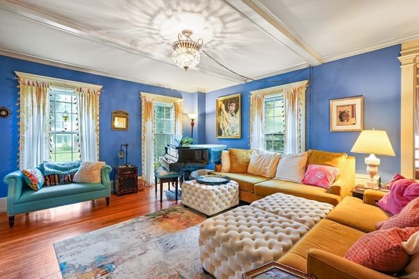 Chandelier, Interior, Living room, Piano, Wood Texture Flooring