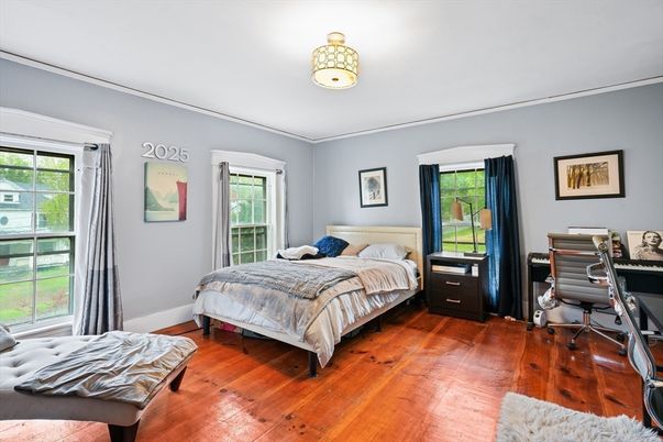 Bedroom, Home Office, Interior, Wood Texture Flooring