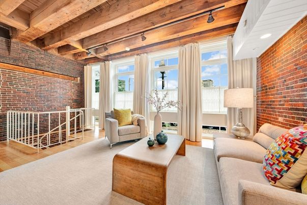 Interior, Living room, Stone Walls, Wooden Beams, Wooden Ceilings, Wood Texture Flooring