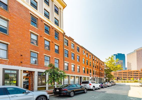 Exterior, Facade, Brick Facade, Condo Building