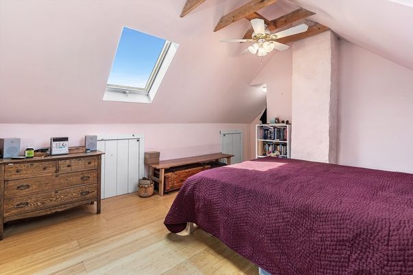 Bedroom, Interior, Wooden Beams, Wood Texture Flooring