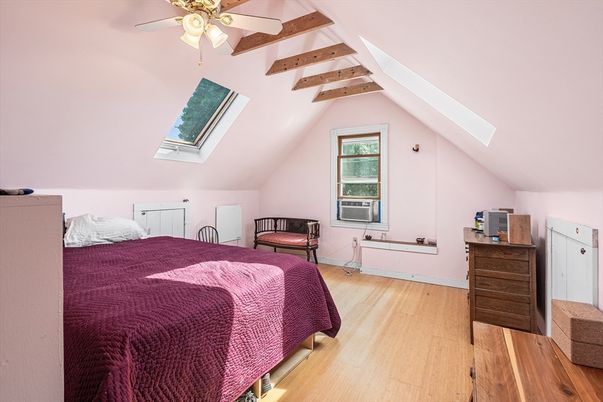 Bedroom, Interior, Wooden Beams, Wood Texture Flooring