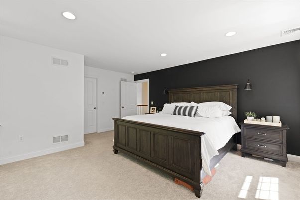 Bedroom, Interior, Recessed Lighting
