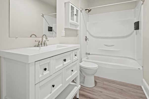 Bathroom, Interior, Wood Texture Flooring