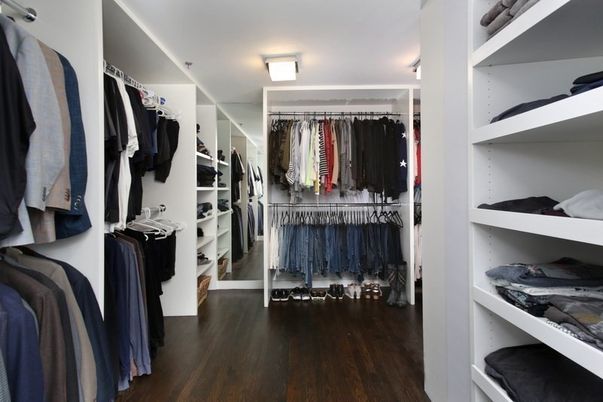 Interior, Walk-in Closets, Wood Texture Flooring