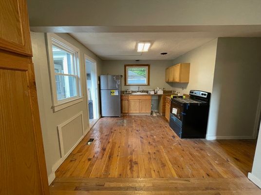 Interior, Kitchen, Wood Texture Flooring
