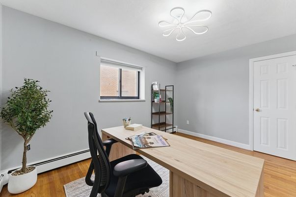 Home Office, Interior, Wood Texture Flooring