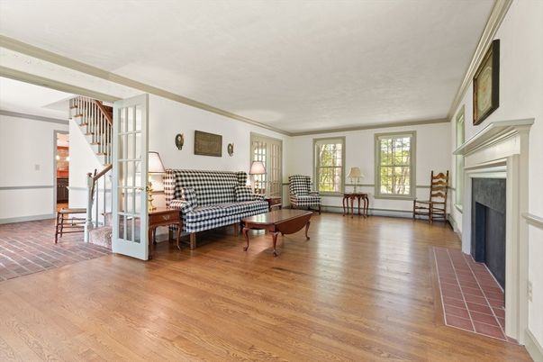 Fireplace, Interior, Living room, Wood Texture Flooring